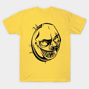 Scary Pumpkin Face Spooky Halloween Costume T-Shirt